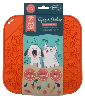 Obrázok produktu pre Bubimex Mata na olizovanie LickFun, pomarančová, pre psa