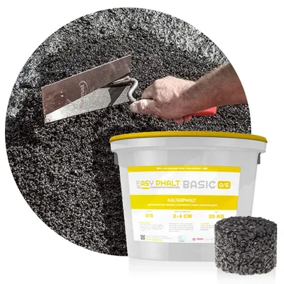 Produktbild von EASYPHALT-EASYPHALT BASIC Kaltasphalt 25 kg-0-5mm