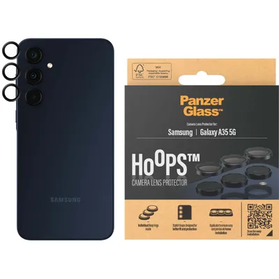 Immagine prodotto di PanzerGlass ® Hoops® Camera Lens Protector Nero Samsung Galaxy A35 5G