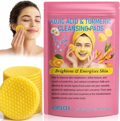 Produktbild von Gesichtspads mit Kojicsäure und Kurkuma, exfolierend, 60 Stück, für die Hautreinigung