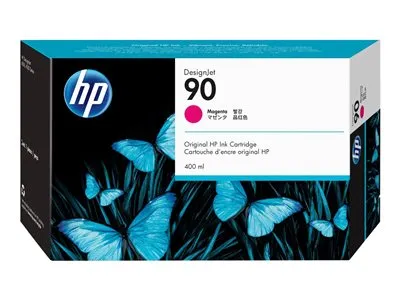 Obrázek produktu pro HP 90 Purpurová inkoustová kazeta, 400 ml, Řada tiskáren HP DesignJet 4000/4500, Termotiskárna, Purpurová, C5063A, Firemní, Singapur