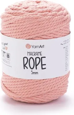 Produktbild von Yarn Art Macrame Rope 5 mm 85 m 767 Coral Schnur