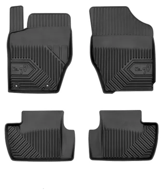 Productafbeelding van Rubberen automatten voor Citroën C4 I 2004-2010 – 4-delig, zwart, op maat