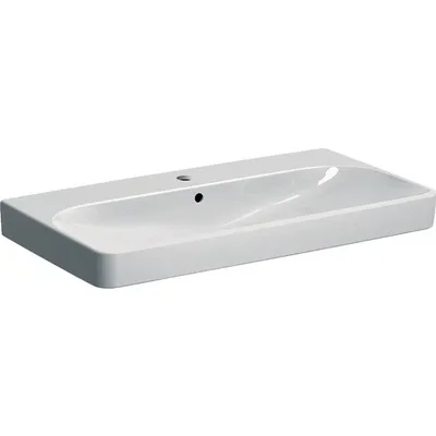 Produktbild von Geberit GE Smyle Square Waschtisch, 90x48cm m. Hl., m. Ül., KeraTect