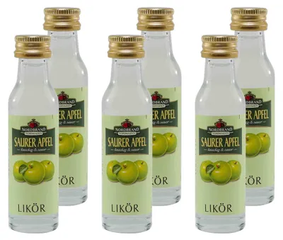 Produktbild von Nordbrand Saurer Apfel Likör (24 x 0,02L)