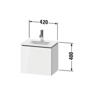 Image de DURAVIT LC6133R5353 WTU L-Cube wandh.,1Tür,400x440x311mm