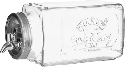 Produktbild von KILNER Getränkespender aus Glas 3l 32,7x14x18cm transparent