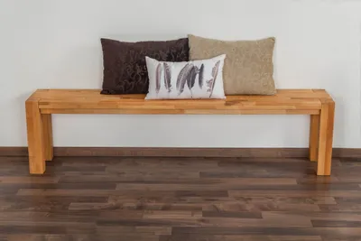 Produktbild von Bank Wooden Nature 133 Kernbuche massiv - 180 x 33 cm (L x B)