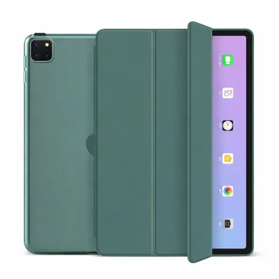 Produktbild von Schutzhülle für Apple iPad Pro 11" 4./3./2./1. Generation (2022/2021/2020/2018) Smart Cover Schutz Auto Wake Up Sleep Hülle Tasche Etui Case - GRÜN