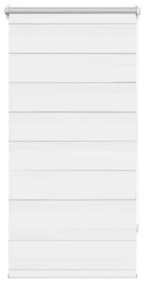 Productafbeelding van vidaXL Zebra-rolgordijn, 60,9 x 120 cm, stofbreedte 56,7 cm, wit