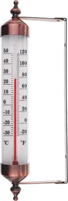 Produktbild von Famanu Außen-Thermometer mit bronzen Effekt - für Wand und Gewächshaus