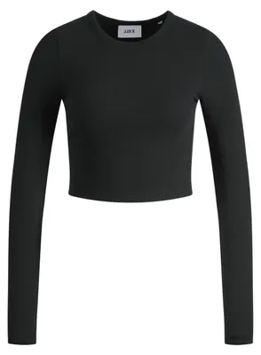 Imagen del producto de JACK & JONES, camiseta de canalé para mujer, modelo Jjxx Jxfeline Ls, color negro, talla S (UE)