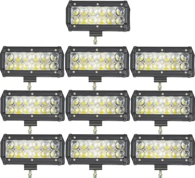 Produktbild von Greenmigo 10X 36W LED Zusatzscheinwerfer 12V 24V 3600LM Arbeitsscheinwerfer LED Scheinwerfer IP67 Wasserdicht Abstrahlwinkel 90 Grad Flutlichtstrahler