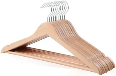 Obrázok produktu pre Sada 10 drevených vešiakov na formálne oblečenie