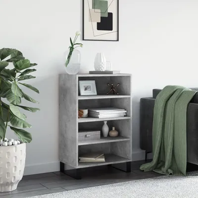 Produktbild von vidaXL Highboard Betongrau 57x35x90 cm Holzwerkstoff