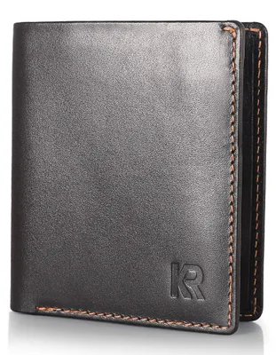 Image de Petit portefeuille pour hommes, en cuir, avec protection