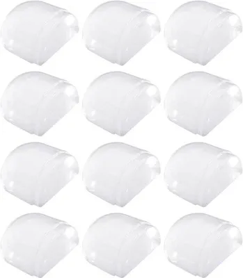 Produktbild von 12 Stück Transparentsiches Türstopper, Antiblockend, Selbstklebend, für Wand- und Möbelbeschutz