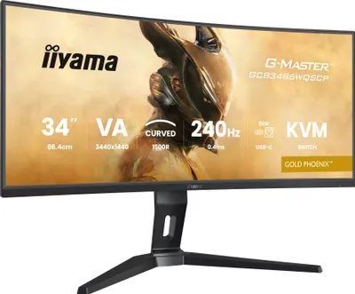 Produktbild von iiyama G-MASTER GCB3486WQSCP-B1 Computerbildschirm 86,4 cm (34") 3440 x 1440 Pixel UltraWide Quad HD Schwarz