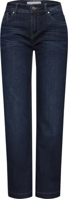 Produktbild von Street One Straight Jeans 'Straight Leg Jeans', A379524, deep indigo washed, Gr. 28 x 30