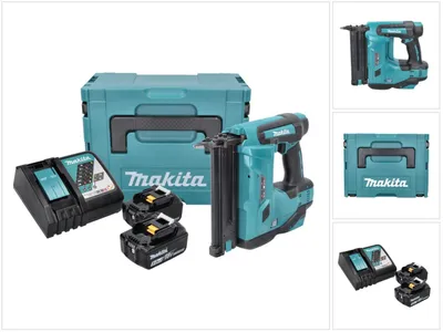 Immagine prodotto di Makita DBN 500 RTJ Chiodatrice a batteria 18 V / 15-50 mm / 90° in valigetta Makpac + 2x Batterie BL1850 5,0 Ah + Caricabatterie DC 18 RC