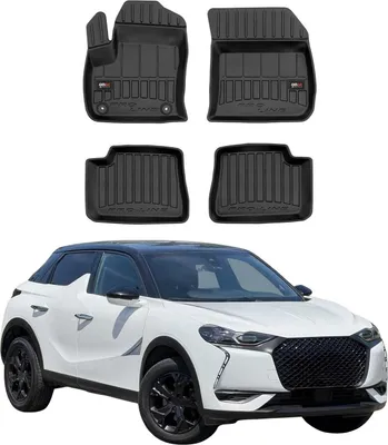 Produktbild von OMAC Gummi Fußmatten für DS 3 Crossback E-Tense 2018-2025 Premium TPE Schwarz 4x