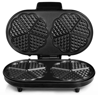 Obrázok produktu pre Tristar WF-2120, 10 wafle/waflí, Srdce (tvar), Čierna, Šedá, Nerezová oceľ, 1200 W, 365 mm