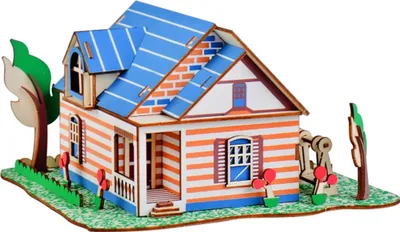 Obrázok produktu pre Woodcraft Drevené 3D puzzle Vila v Fontainebleau