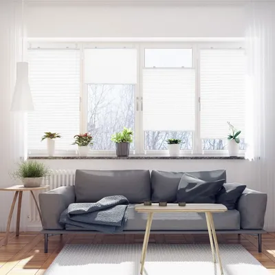 Produktbild von Plissee ohne Bohren,Weiß 80x130cm(BxH), Sichtschutz Faltrollo ohne Bohren Jalousie Rollos für Fenster und Tür