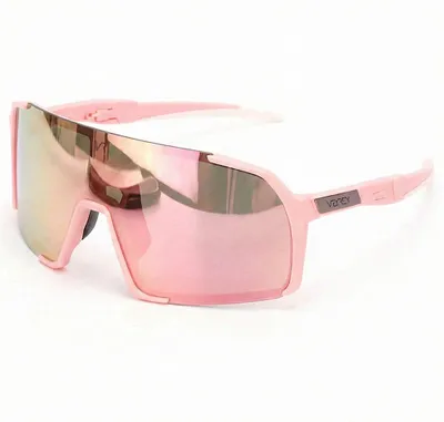 Immagine prodotto di Occhiali da sole sportivi VeyRey Burub rosa con montatura rosa e lenti rosa