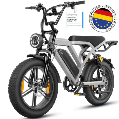 Produktbild von E-Bike Mountainbike Cityrad E-Fahrrad 20” x 4.0” Damen u. Herren Pedelec 720Wh Max.108KM Kettenschaltung, Heckmotor, 720 Wh, (mit Batterieladegerät