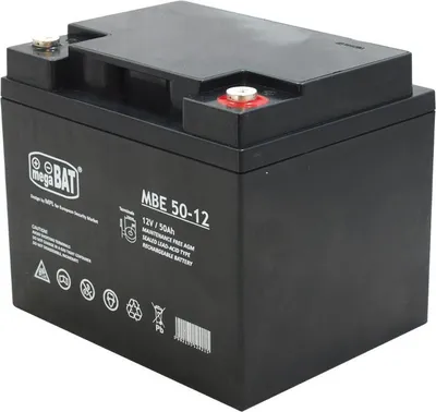 Zdjęcie produktu dla Mbe 50-12: Mbe 50-12: Akumulator Vrla Mbe 50-12 (197/165/170Mm)