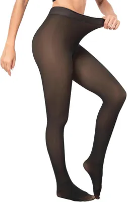 Produktbild von Thermo Strumpfhose fš¹r Damen Winter Feinstrumpfhose Pantyhose W?rmende Leggings Gefš¹tterte Plš¹schstrš¹mpfe Bauchweg Fleece Gef?lschte Durchscheinend Schwarz