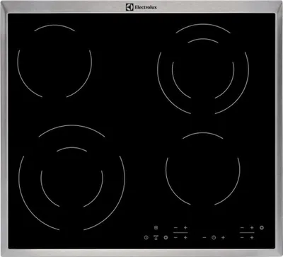 Zdjęcie produktu dla Electrolux EHF6342XOK, czarny, zintegrowany, ceramiczny, szklano-ceramiczny, 4 strefy, 4 strefy