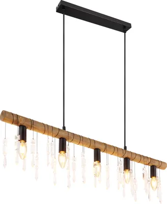 Produktbild von Globo Lighting Hängeleuchte Metall schwarz matt, 5x E14