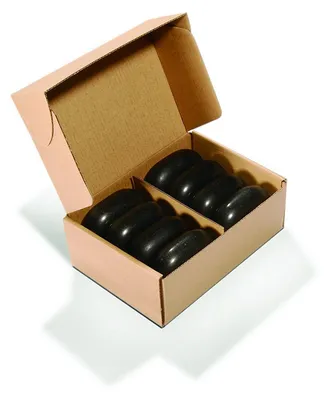 Productafbeelding van Grote Ovular Basalt Hot Stone massagestenen, 8 stuks
