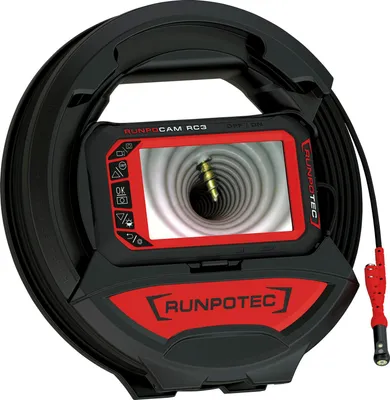 Produktbild von Runpotec Inspektionskamera RC3 digital 15m - WLAN-Kamera mit Doppelkamera-System, Full-HD, IP67 für Rohre und Hohlräume