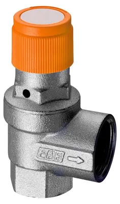 Obrázok produktu pre Bežný bezpečnostný ventil pre solárne systémy „Solfar“ 1/2"F x 3/4"F – 2,5 bar