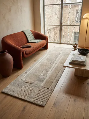 Teppich Natur Läufer Draufsicht_#sku_BARK503119381159#