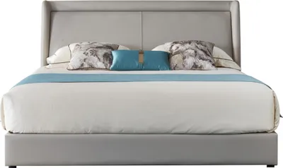Produktbild von Bett Polster Design Luxus Doppel Hotel Betten Schlaf Zimmer Leder Neu 180x200cm