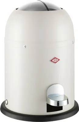 Immagine prodotto di Cestino a pedale per cosmetici Wesco Mini Master, cestino per rifiuti, cestino per cosmetici, lamiera d'acciaio, sabbia opaca, 6 L, 180112-87