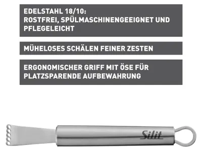 Produktbild von Silit 21.4230.2674, Edelstahl, Edelstahl, Edelstahl, Hängeschlaufe, Classic Line, 145 mm