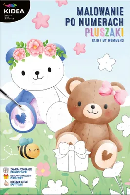Obrázok produktu pre Maľovanie podľa čísel Medvedíky Kidea