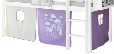 Produktbild von Vorhang Gardine Bettvorhang, PRINZESSIN, lila-weiß