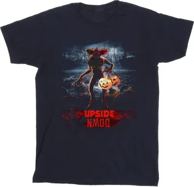Produktbild von Netflix - "Stranger Things Upside Down" T-Shirt für Herren BI45846 (XXL) (Marineblau)
