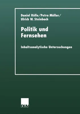 Obrázek produktu pro Politik und Fernsehen