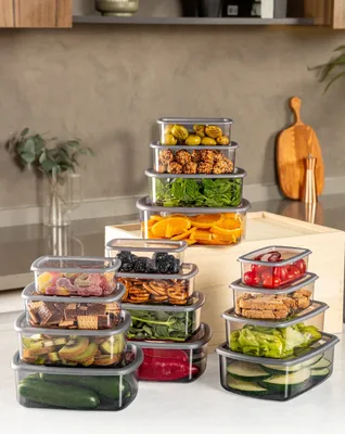 Produktbild von Hermia Concept, SYBOX16LIKRSK - Anthracite, Aufbewahrungsbox-Set (16-teilig), 100 % KUNSTSTOFF, Anthrazit, 14 x 5 x 4 cm