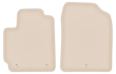 Produktbild von DURBAN Beige Velours-Fußmatten vorne für Kia Picanto III Schrägheck (2017-)