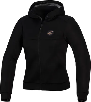 Produktbild von Alpinestars Stella Chrome Superairflow Damen Motorrad Zip Hoodie, schwarz, XL