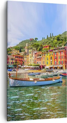 Produktbild von Bild auf Leinwand - Leinwandbild - Einteilig - Weihnachtsmann Margherita Ligure - 45x80cm - Wand Bild - Wanddeko - Wandbilder - Leinwanddruck - Bilder - Wanddekoration - Leinwand bilder - PA45x80-4232