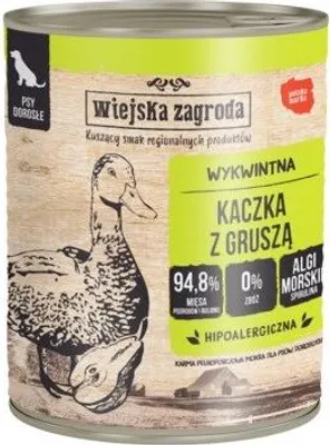 Obrázek produktu pro Wiejska Zagroda mokrá kachna hruška pro psy 800g